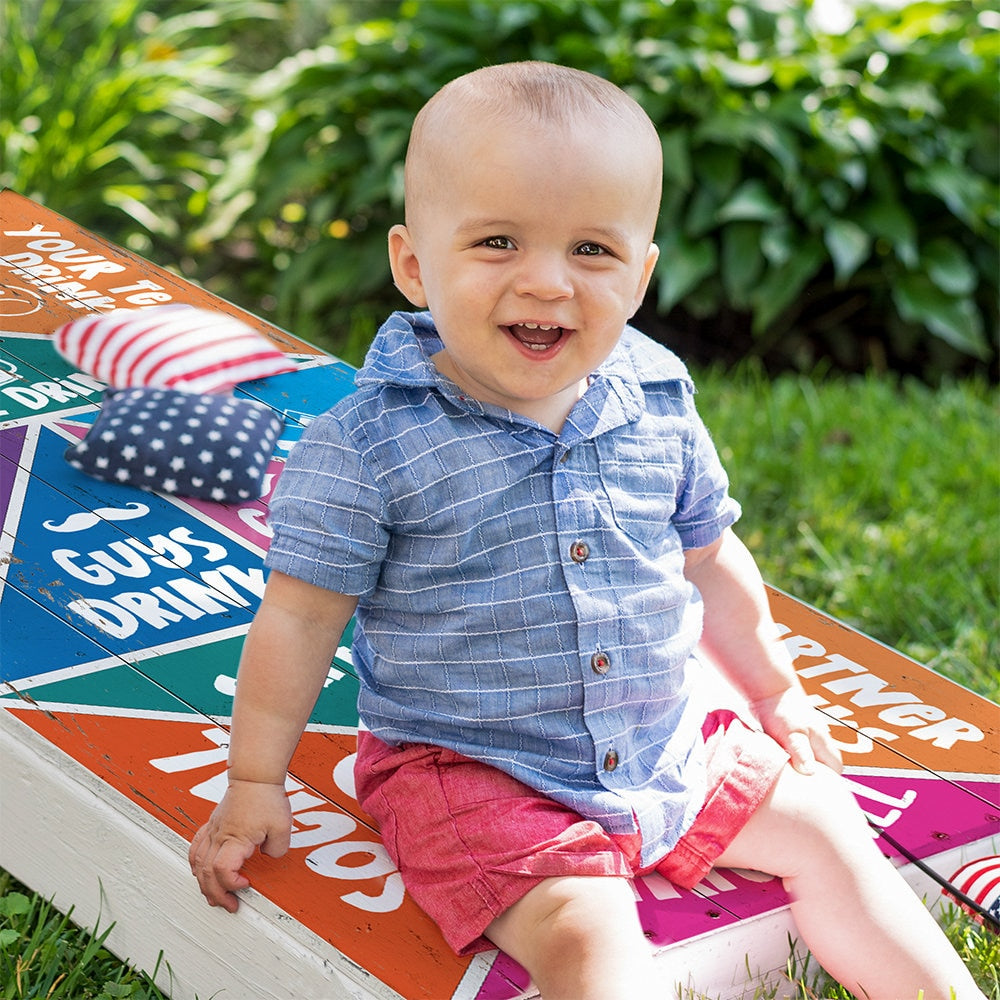 Cornhole Wraps for Boards Vinyl Decals (Set of 2) Drinking Game-25+ Designs Corn Hole Bean Bag Toss Wrap Stickers Skins(Boards Not Included)