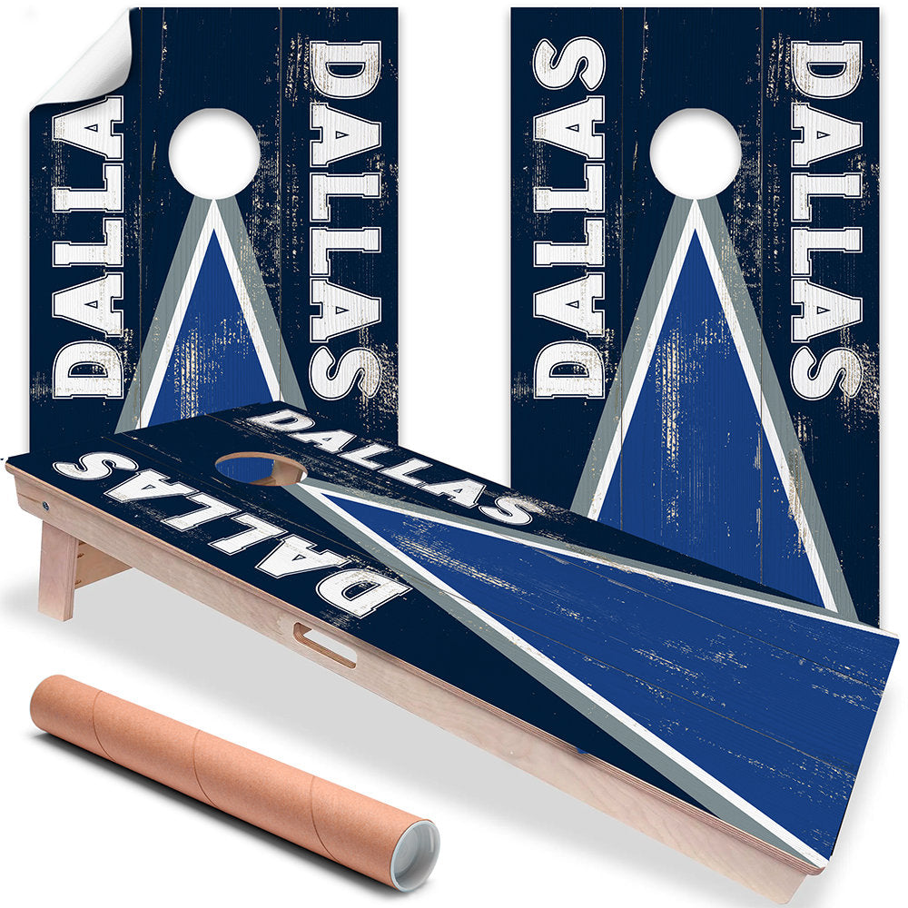Cornhole Board Wraps and Decals for Boards Set of 2 Skins Professional Vinyl Covers Sticker - Dallas Football Tailgating Decal