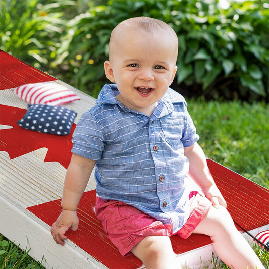 Cornhole Board Wraps and Decals for Boards Set of 2 Skins Professional Vinyl Covers Sticker - Canadian Flag Wooden Style Art Decal