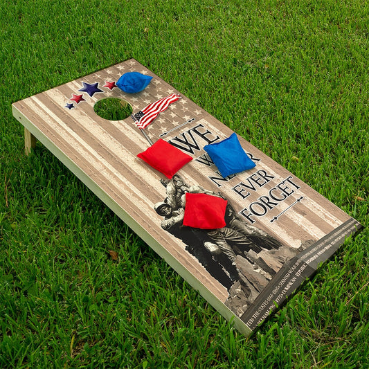 Cornhole Board Wraps and Decals for Boards Set of 2 Skins Professional Vinyl Covers Sticker - Military Pride American Flag Designs Decal