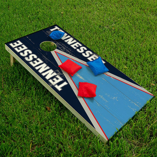 Cornhole Board Wraps and Decals for Boards Set of 2 Skins Professional Vinyl Covers Sticker - Tennessee Titans Football Tailgating Decal
