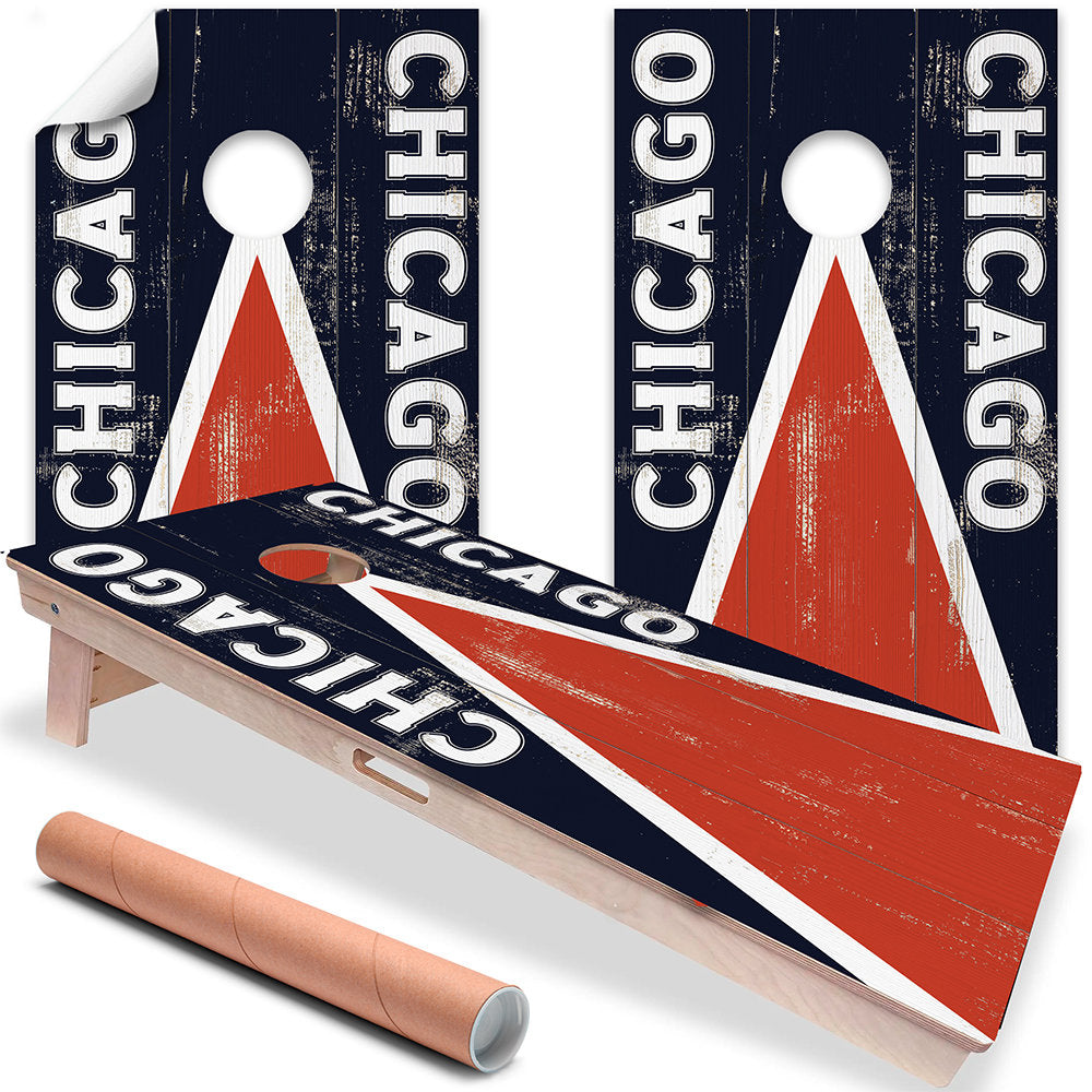 Chicago Bears Cornhole Wraps - Set of 2