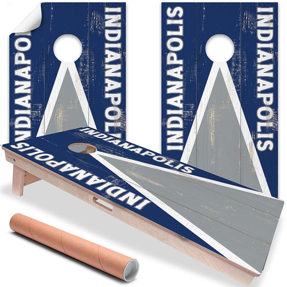 Indianapolis Colts Cornhole boards  Cornhole designs, Cornhole boards,  Corn hole game