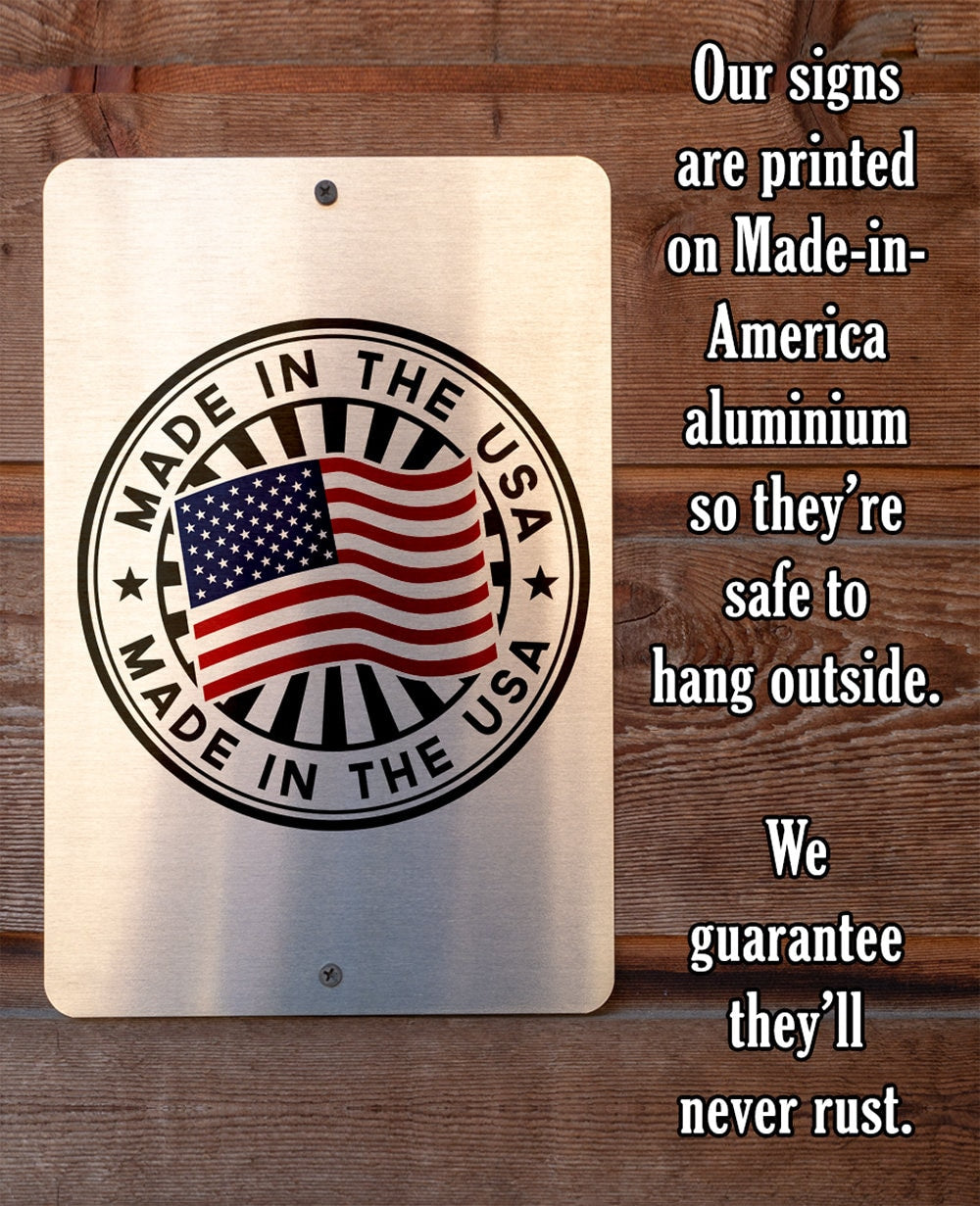 Try That in a Small Town-Durable Metal Sign - 8" x 12" or 12" x 18" Aluminum Tin Awesome Metal Poster