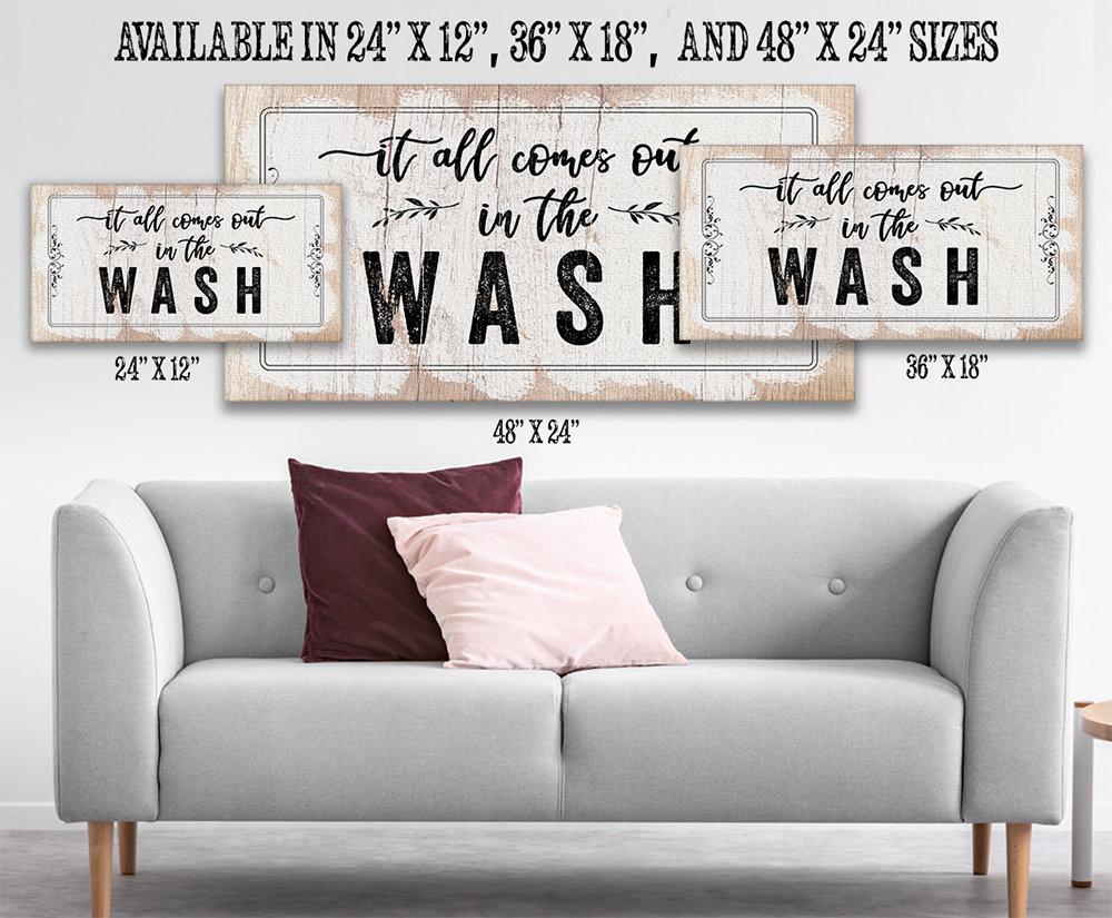 It All Comes Out In The Wash - Canvas | Lone Star Art.