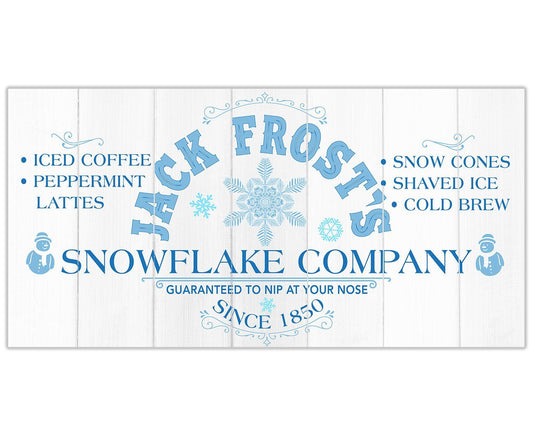 Jack Frost Snowflake Co - Canvas | Lone Star Art.