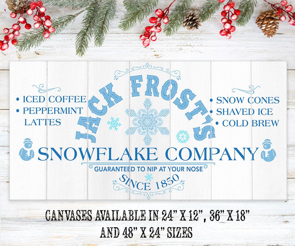 Jack Frost Snowflake Co - Canvas | Lone Star Art.