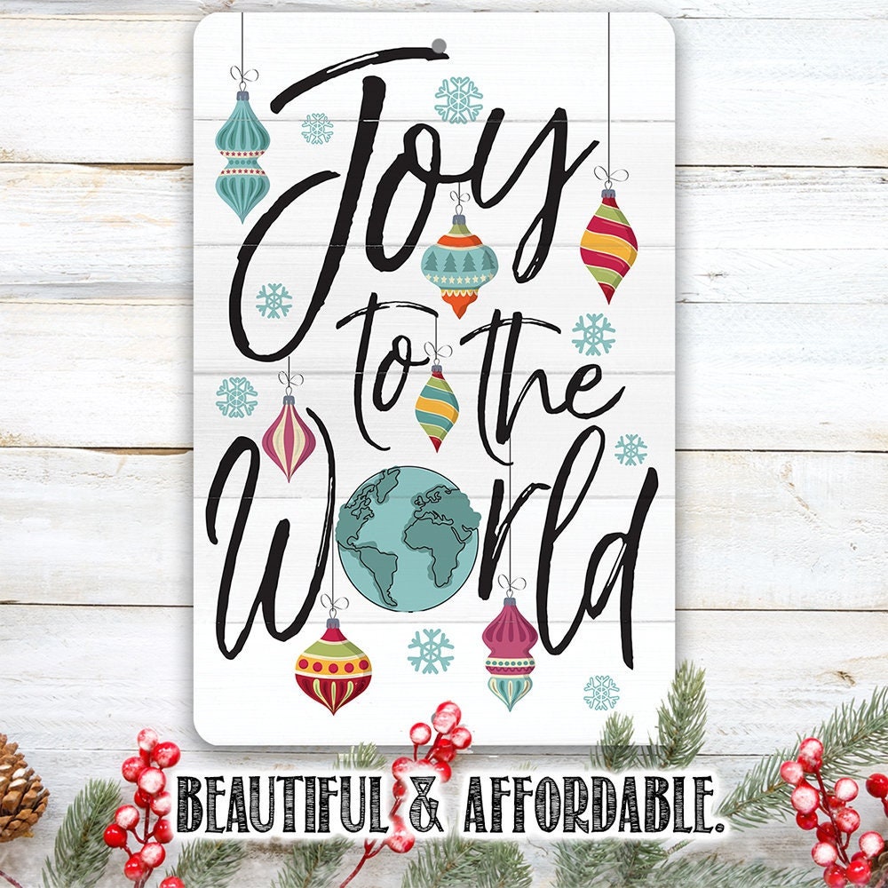 Joy To The World - Metal Sign Metal Sign Lone Star Art 