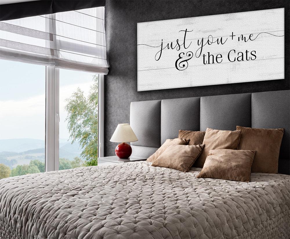Just You and Me and The Cats - Canvas | Lone Star Art.
