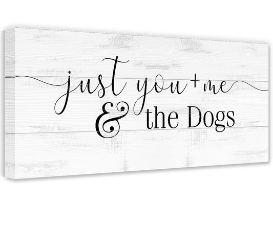 Just You and Me and The Dogs - Canvas | Lone Star Art.