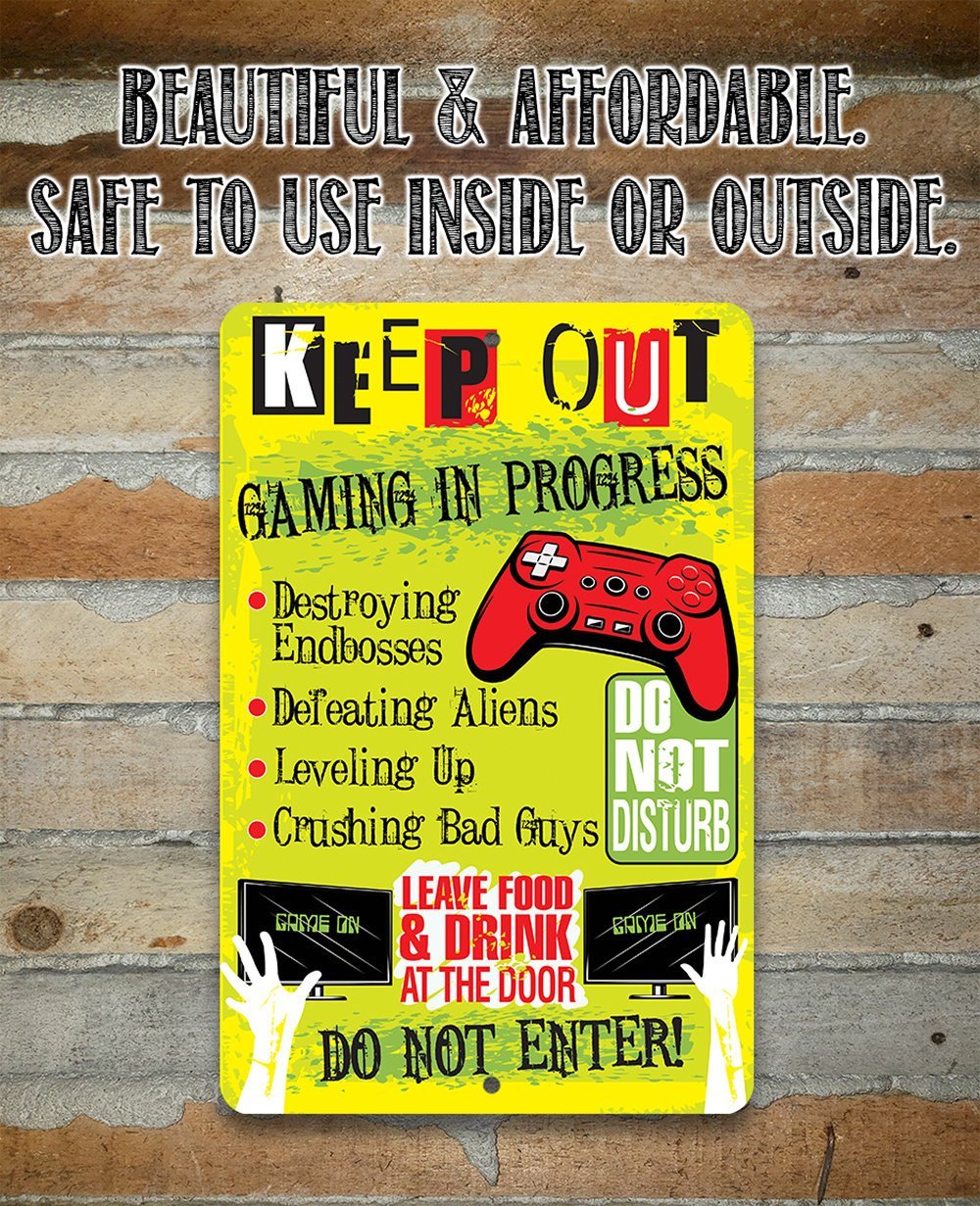 Keep Out Gamer - Metal Sign | Lone Star Art.