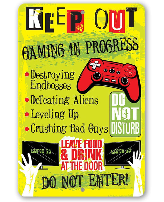 Keep Out Gamer - Metal Sign | Lone Star Art.