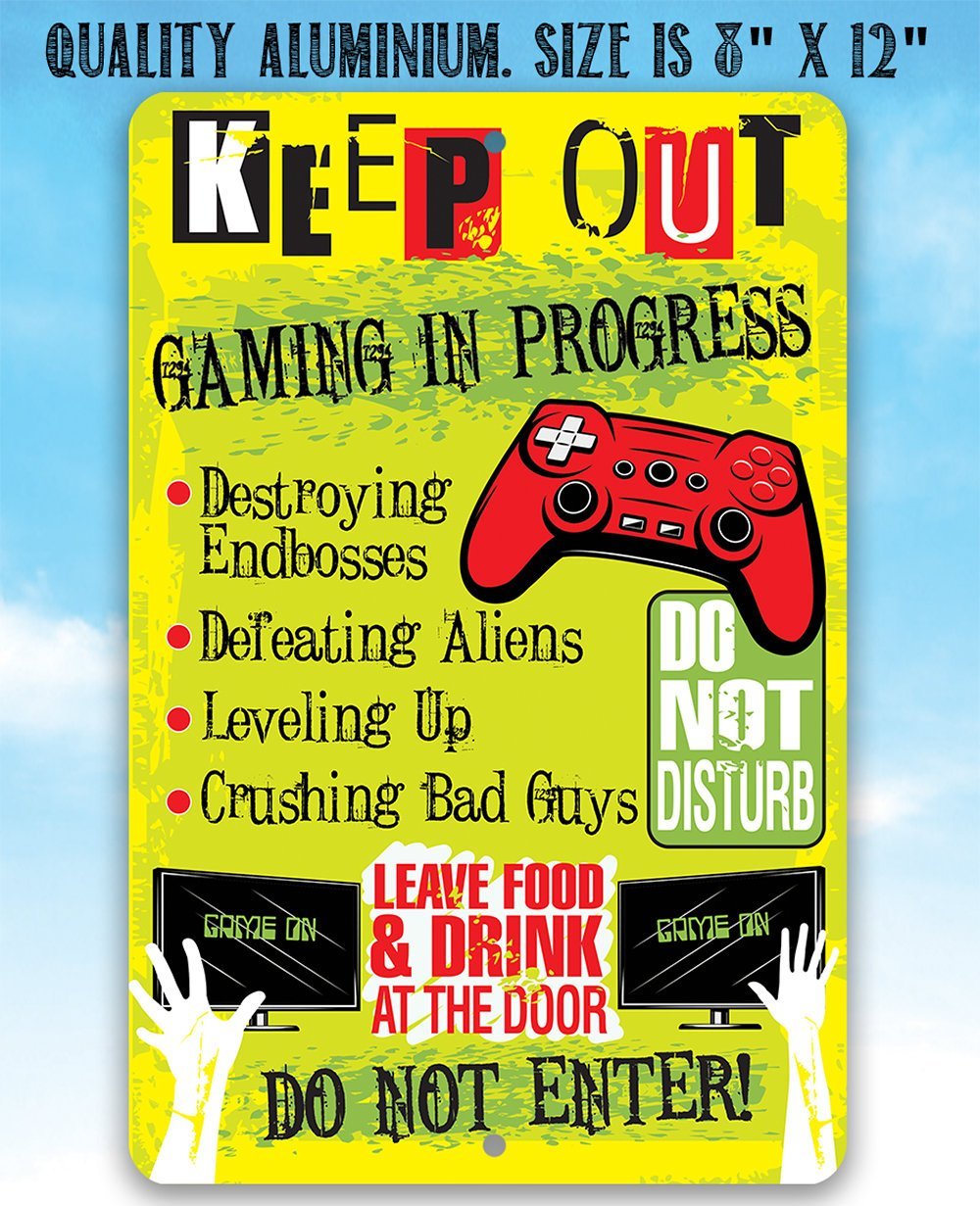 Keep Out Gamer - Metal Sign | Lone Star Art.