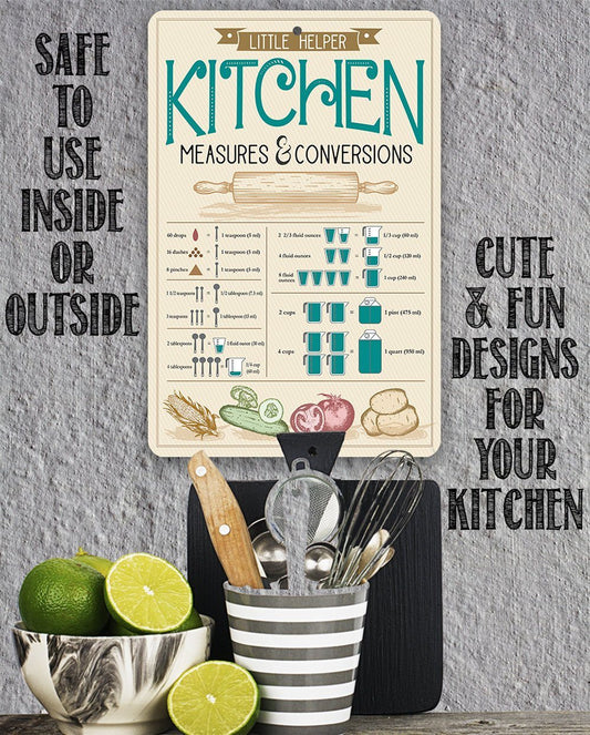 Kitchen Conversions - Metal Sign | Lone Star Art.