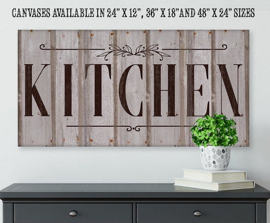 Kitchen Sign - Canvas | Lone Star Art.