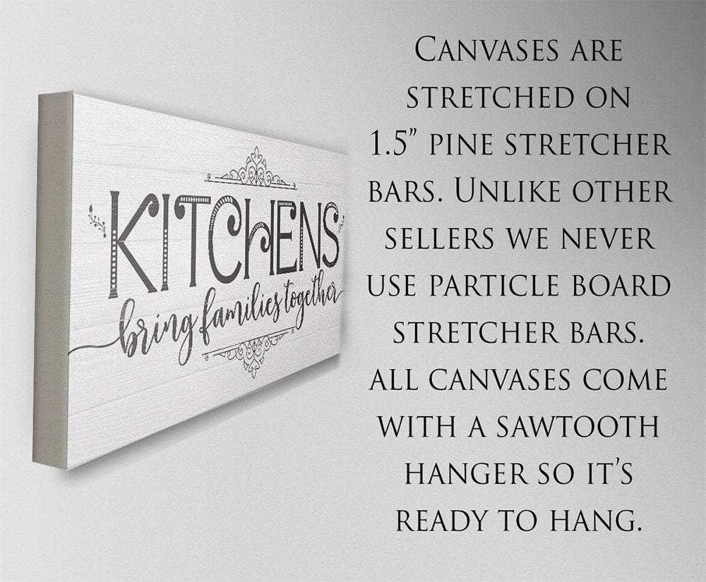 Kitchens Bring Families Together - Canvas | Lone Star Art.