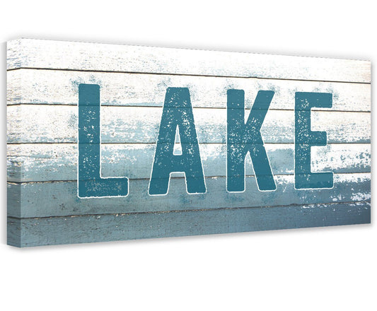 Lake Sign - Canvas | Lone Star Art.