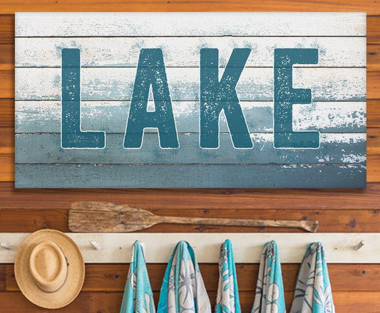 Lake Sign - Canvas | Lone Star Art.