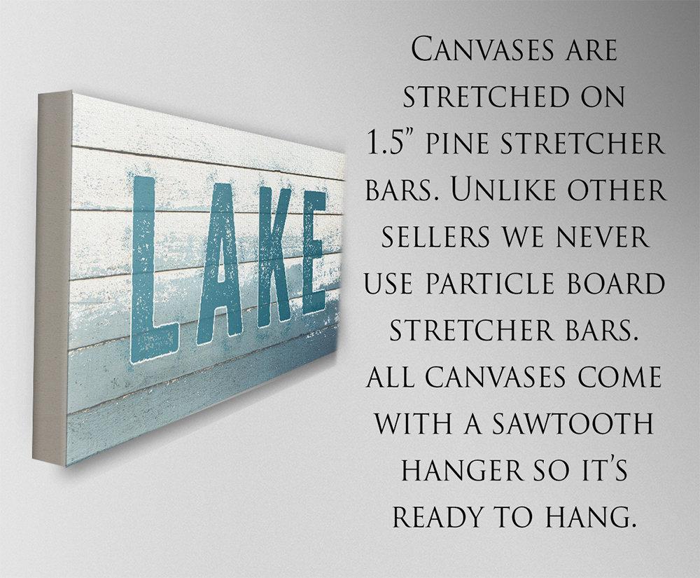 Lake Sign - Canvas | Lone Star Art.