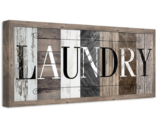 Laundry in Multi Pattern - Canvas | Lone Star Art.