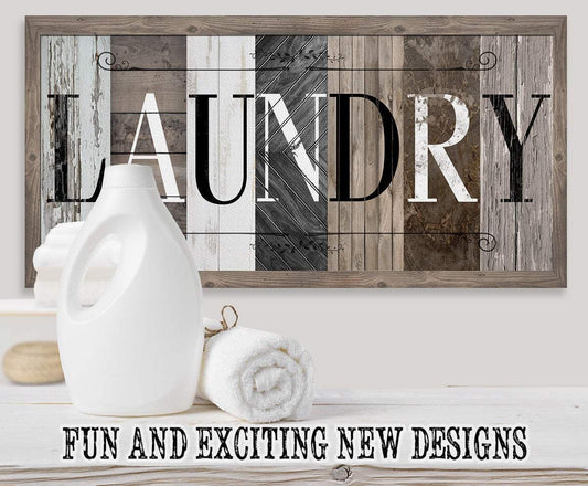 Laundry in Multi Pattern - Canvas | Lone Star Art.