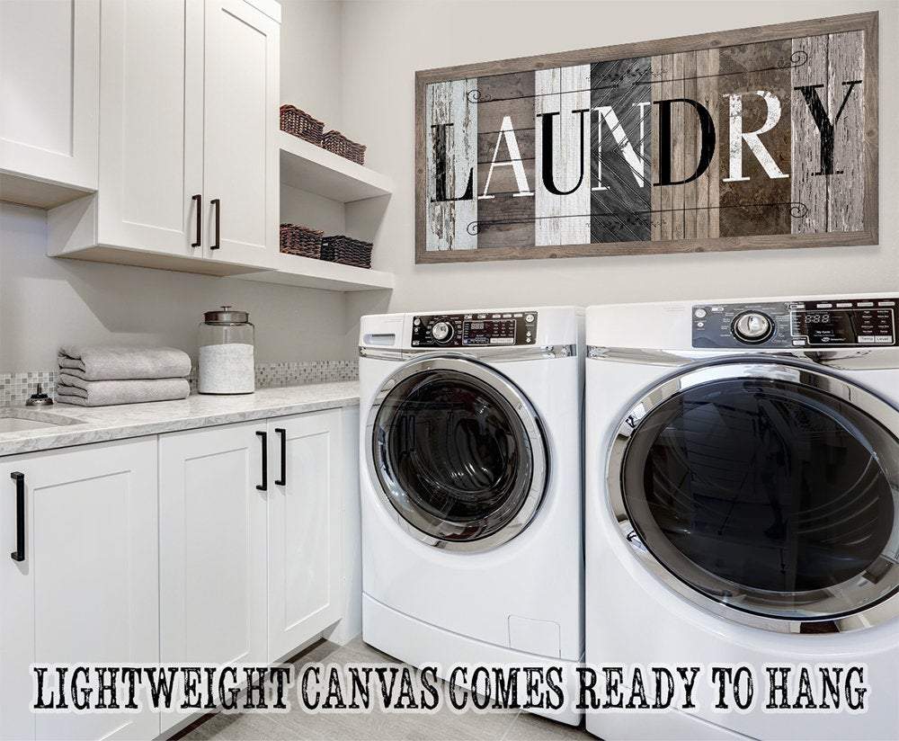 Laundry in Multi Pattern - Canvas | Lone Star Art.