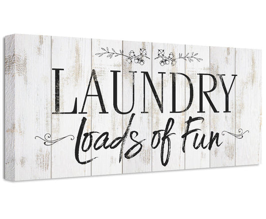 Laundry Loads Of Fun - Canvas | Lone Star Art.
