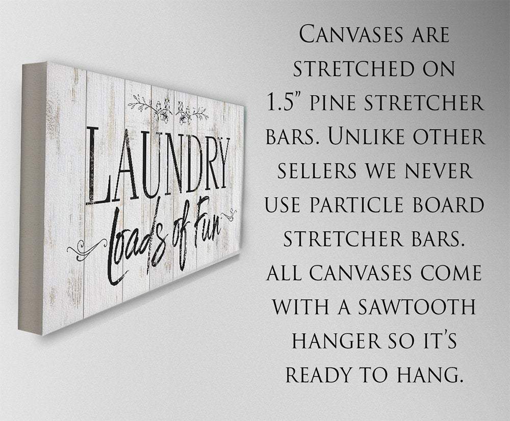 Laundry Loads Of Fun - Canvas | Lone Star Art.