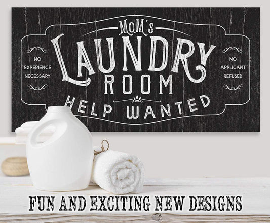 Laundry Room Help Wanted - Canvas | Lone Star Art.