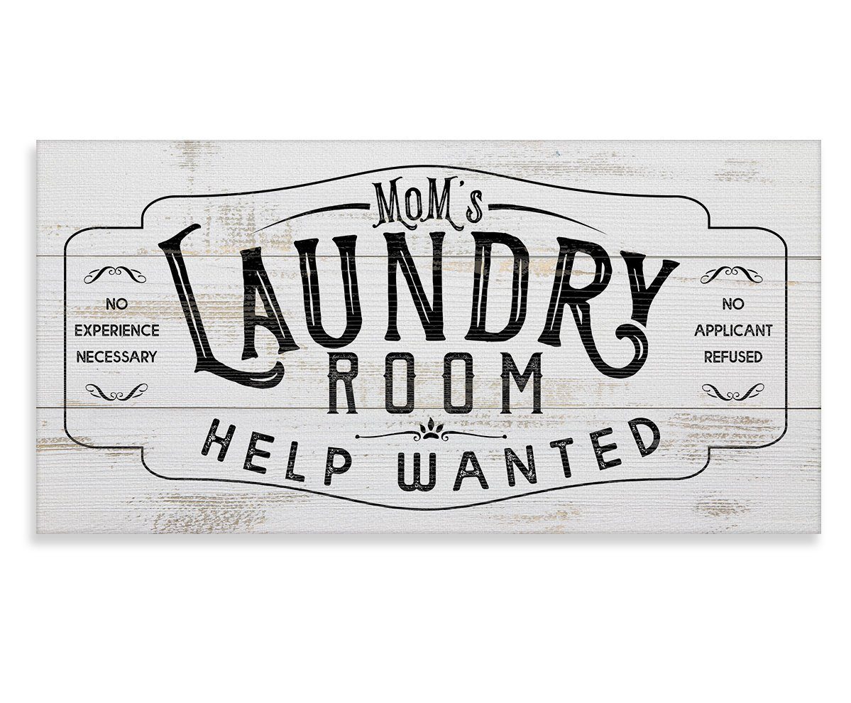 Laundry Room Help Wanted 2 - Canvas | Lone Star Art.