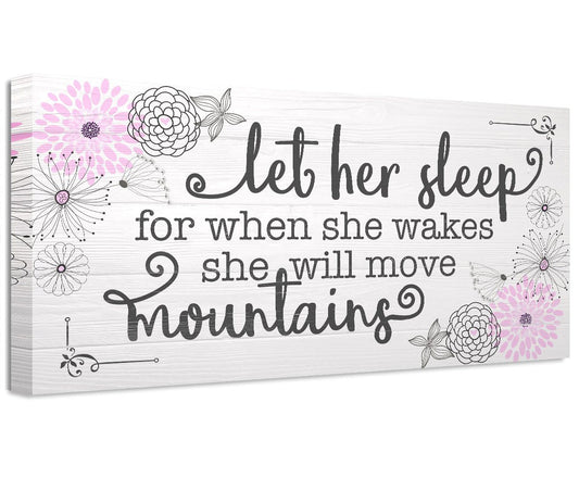 Let Her Sleep - Canvas | Lone Star Art.