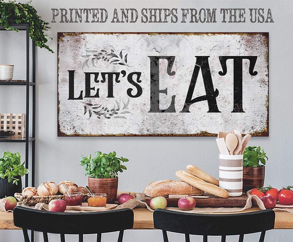 Let's Eat - Canvas | Lone Star Art.
