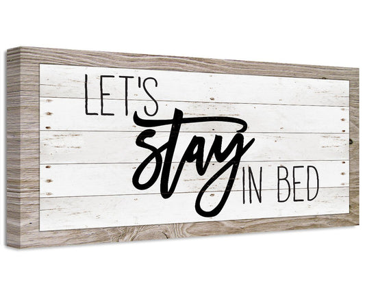 Let's Stay In Bed - Canvas | Lone Star Art.