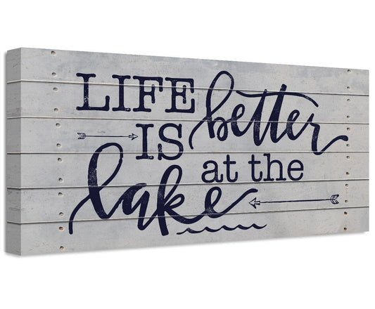 Life Is Better At The Lake - Canvas | Lone Star Art.