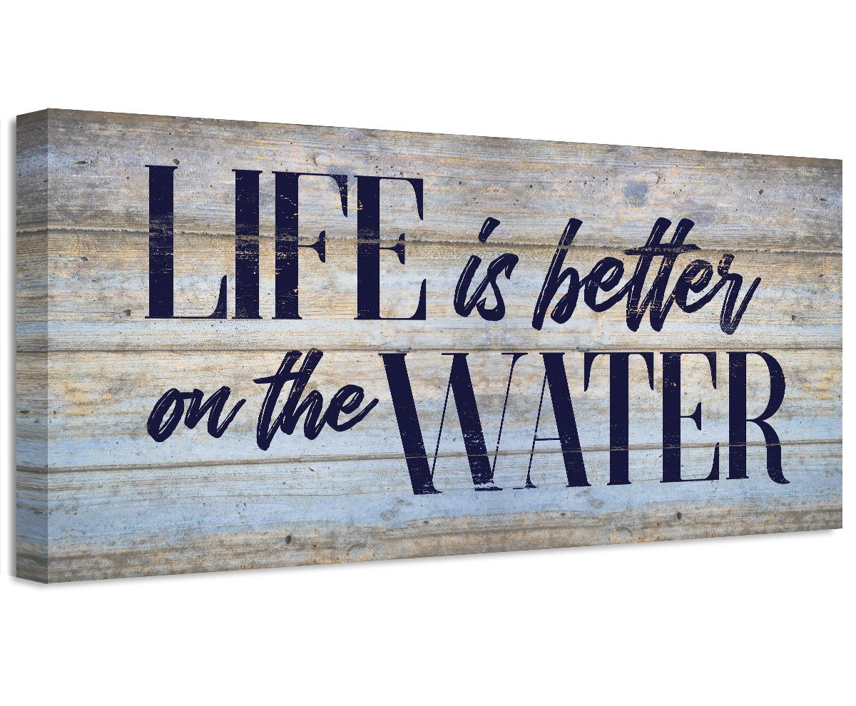 Life Is Better On The Water - Canvas | Lone Star Art.