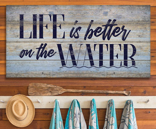 Life Is Better On The Water - Canvas | Lone Star Art.