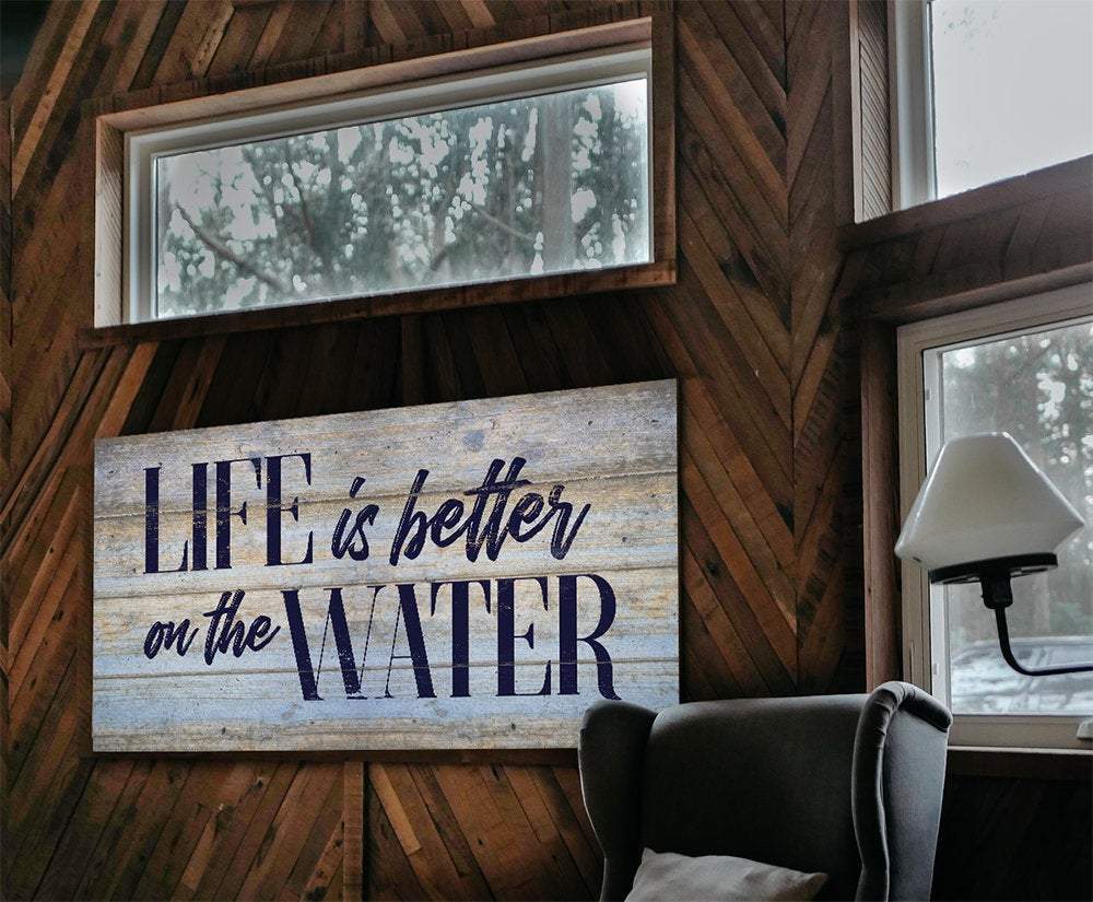 Life Is Better On The Water - Canvas | Lone Star Art.