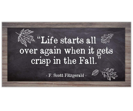 Life Starts All Over in Fall - Canvas | Lone Star Art.