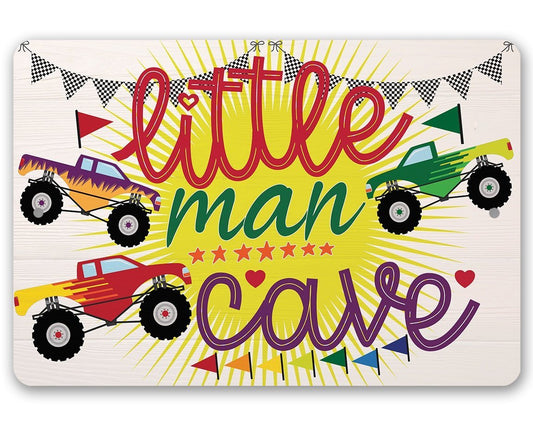Little Man Cave - Metal Sign | Lone Star Art.