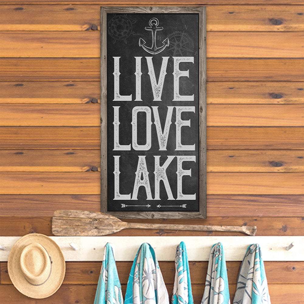Live Love Lake - Canvas | Lone Star Art.