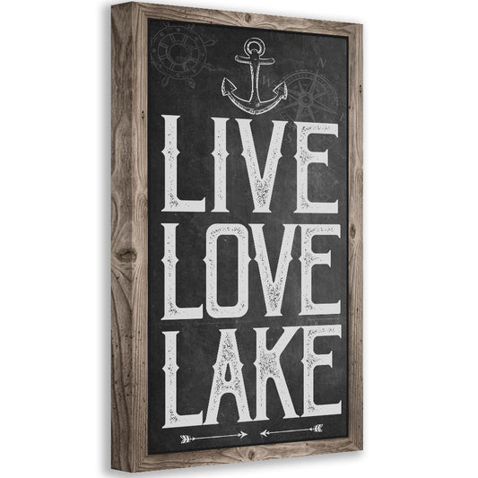 Live Love Lake - Canvas | Lone Star Art.