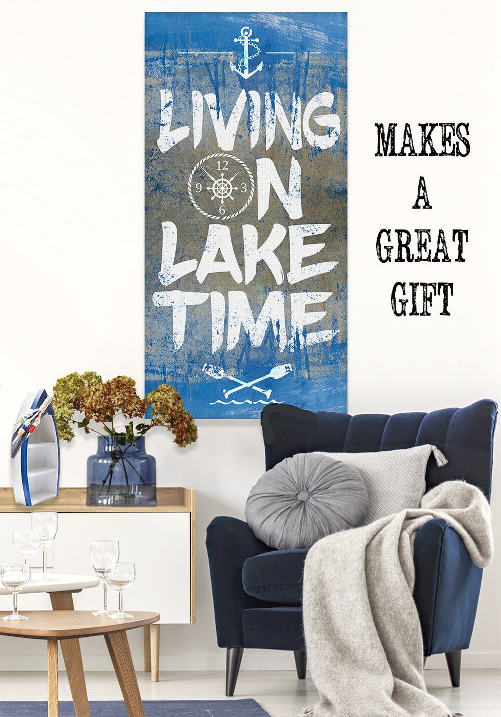 Living On Lake Time - Canvas | Lone Star Art.