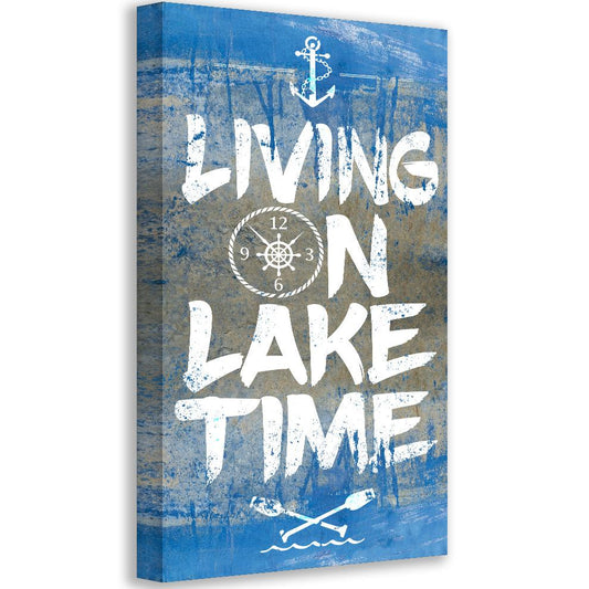 Living On Lake Time - Canvas | Lone Star Art.
