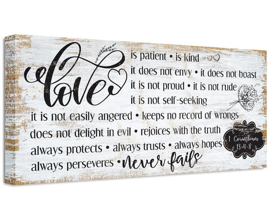 Love Is Patient - Canvas | Lone Star Art.