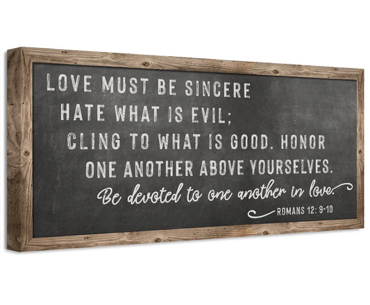 Love Must Be Sincere - Canvas | Lone Star Art.
