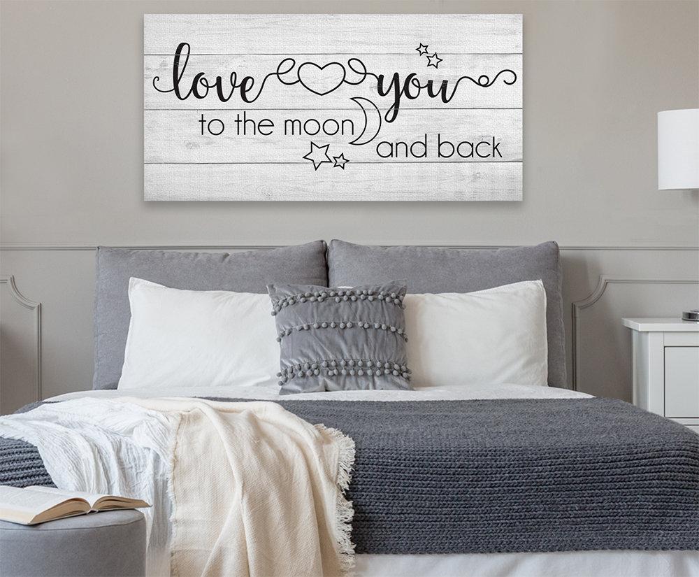 Love You To The Moon And Back - Canvas | Lone Star Art.