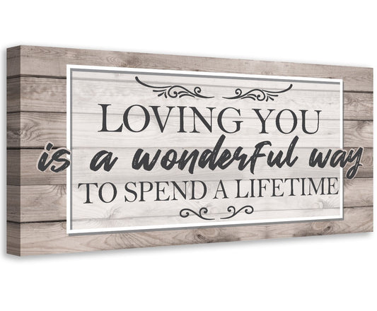 Loving You Is A Wonderful Way - Canvas | Lone Star Art.