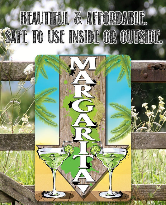 Margarita Directional -Metal Sign Metal Sign Lone Star Art