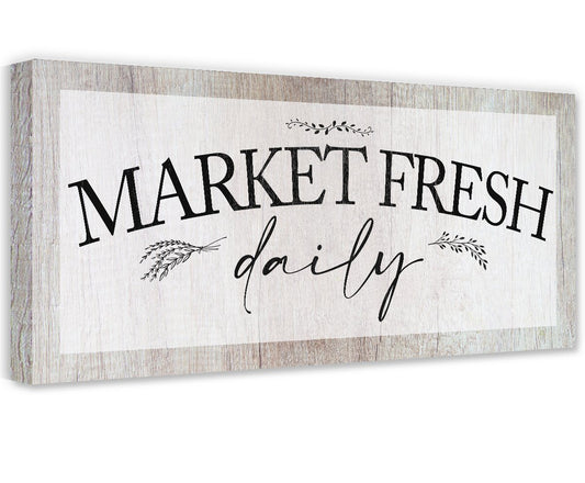 Market Fresh Daily - Canvas | Lone Star Art.