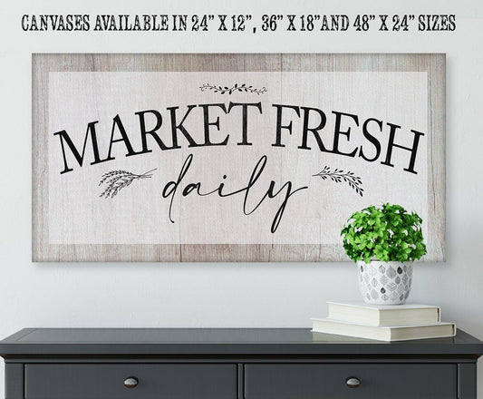 Market Fresh Daily - Canvas | Lone Star Art.
